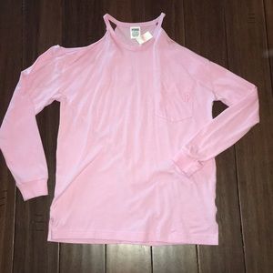 Off the shoulder PINK shirt